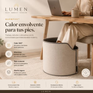 lumen warmpod™: calentador de pies